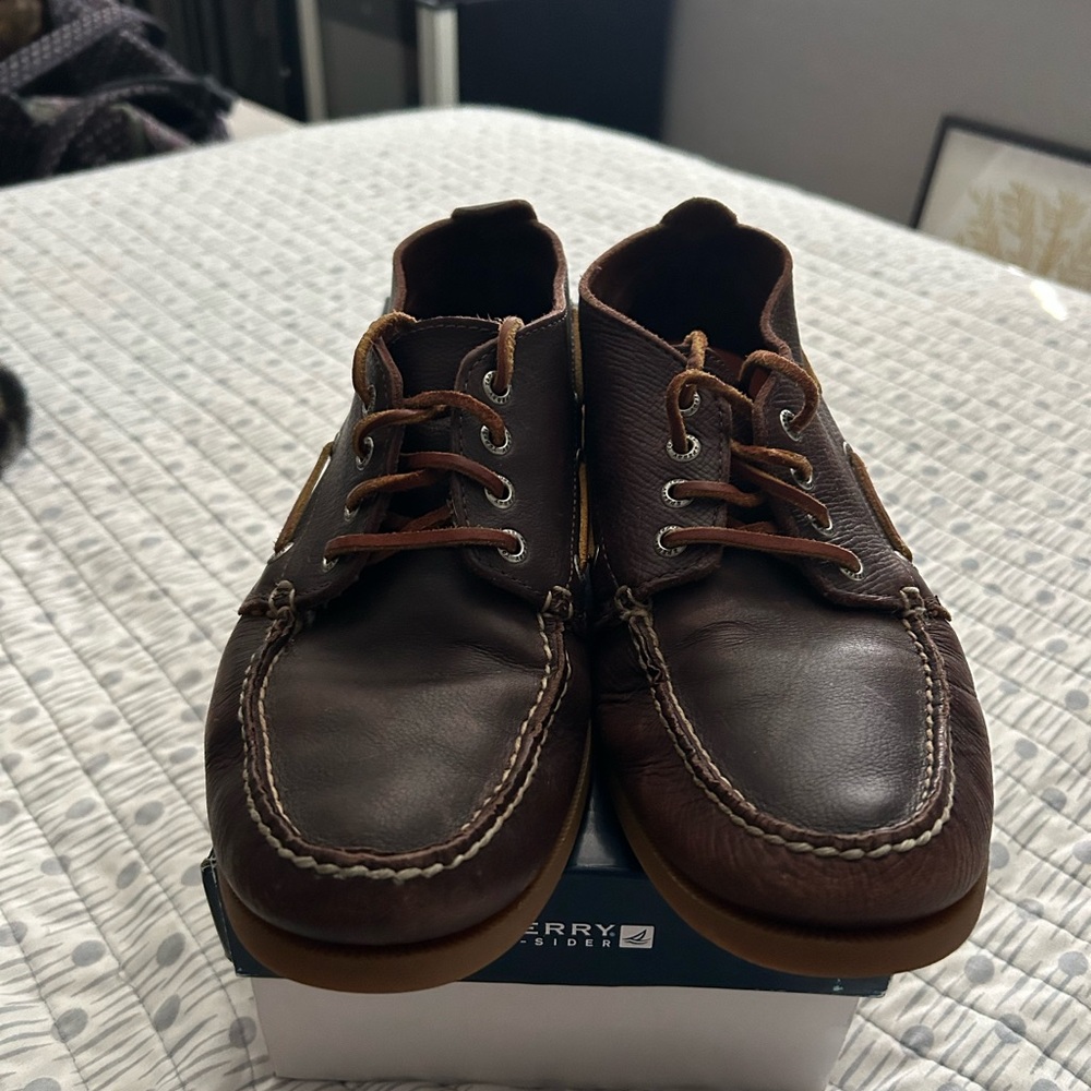 Sperry Top-Sider Authentic Original Boardwalk Chukka Men’s 9.5 Brown Leather